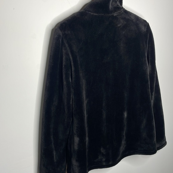 32 Degrees Jacket Plush, Sz L Black pockets - high collar front zip heavy weight - Picture 6 of 7